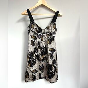 Rebecca Taylor 100% silk  print  Dress bustier